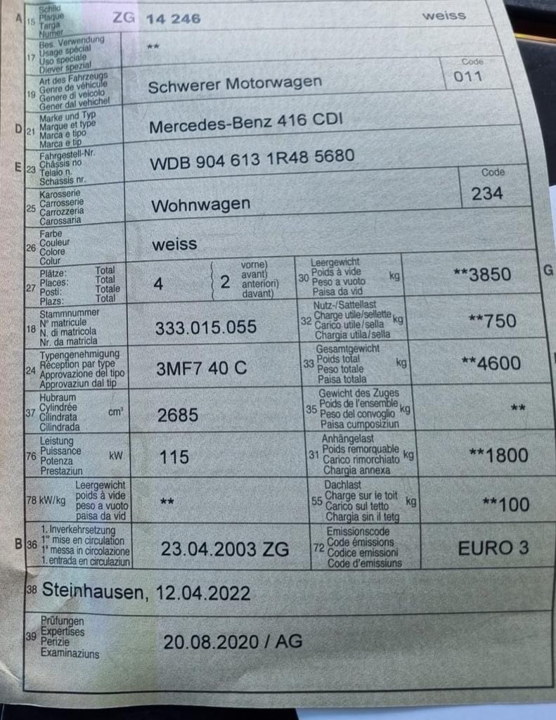 Camping-car FRANKIA Mercedes Sprinter (Intégré) – Image 16